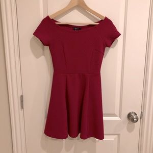 Forever21 red off-shoulder dress